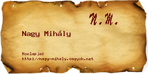Nagy Mihály névjegykártya